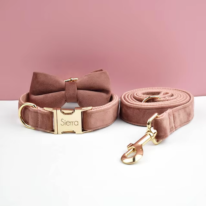 mocha velvet leash